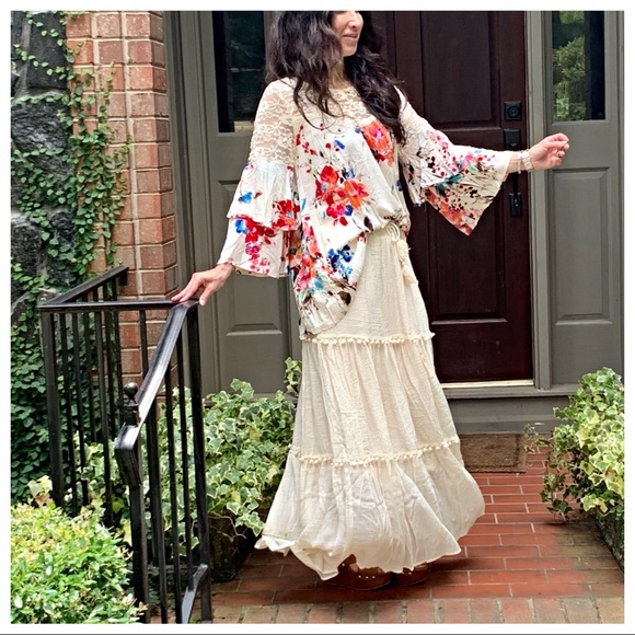 ✨LAST✨Gypsy Gorgeous boho chic tier maxi skirt - Picture 7 of 8